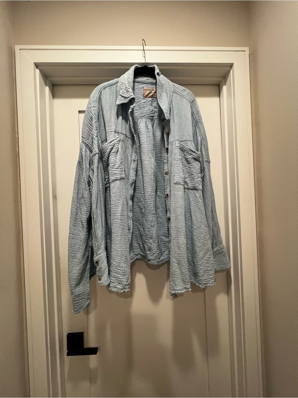 We The Free Oversized Gauze Button Down - size L
